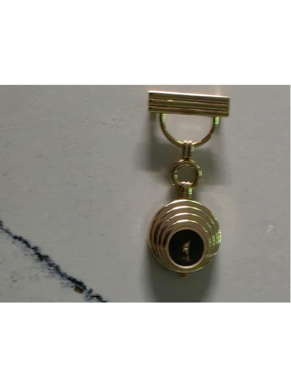 Women's Timex Gold Tone Black Dial Pocket Watch One Size